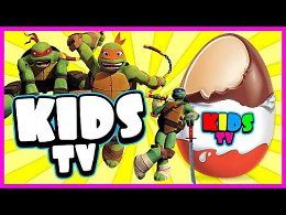 Kids Tv! Surprise eggs - Ninja Turtles. New cartoon Kinder surprise!