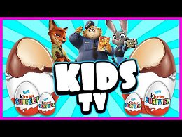 Kids Tv! Surprise eggs - Zootopia. New cartoon Kinder surprise!