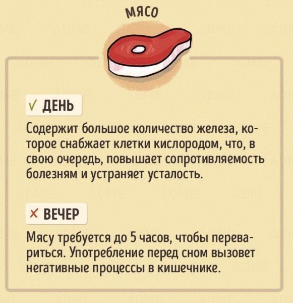 В какое время дня лучше есть те или иные продукты. Не потеряй - 2