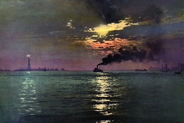 Первые попытки получить цветную фотографию. Нью-Йорк, 1888 г.