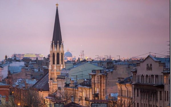 Собор святого Архангела Михаила.Пробегая по Среднему проспекту Васильевского острова, торопясь на ... - 4