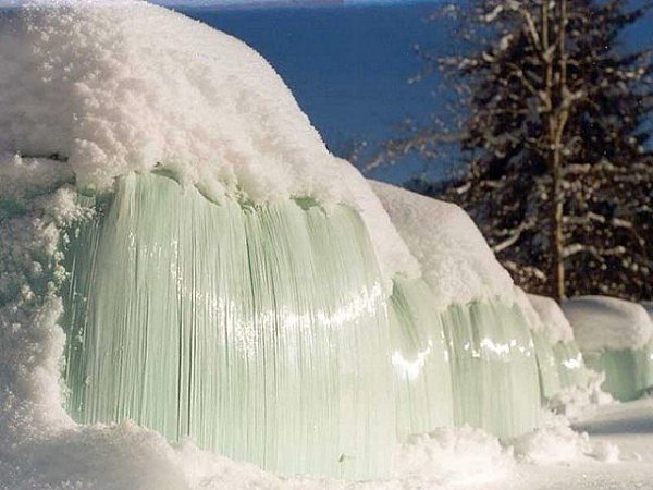 Замерзший водопад! Нереально красиво! .................. - 3