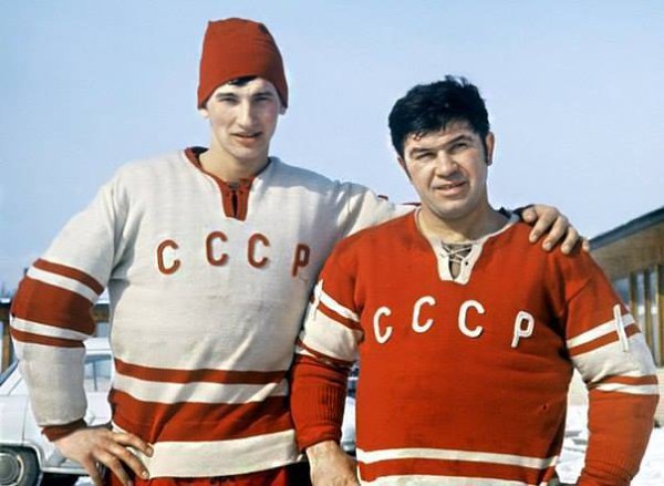 Коноваленко , слева его лучший ученик и сменщик по сборной СССР Третьяк ...