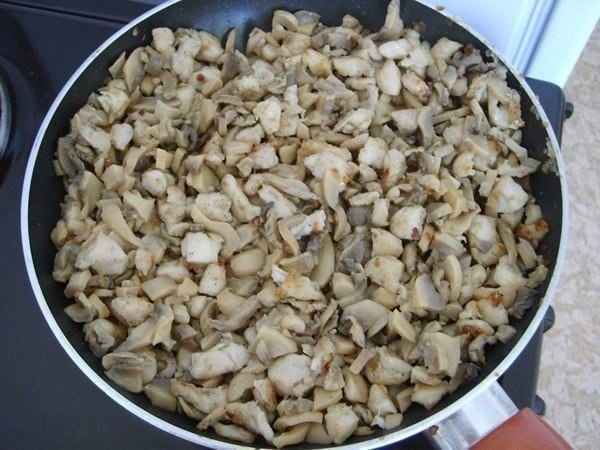 ВКУСНЕЙШИЙ ПИРОГ.ИНГРЕДИЕНТЫ: 400 гр. куриного мяса (грудки). 1 банка консервированных шампиньонов. ... - 2