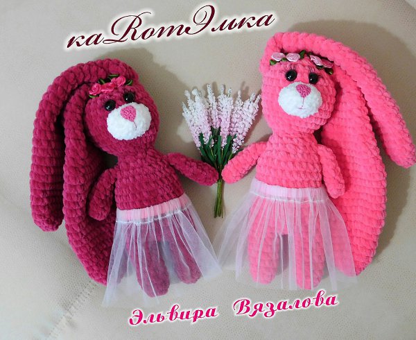 #игрушки@fan_handmade.Милые Плюши от мастерицы Эльвиры Вязаловой - 9