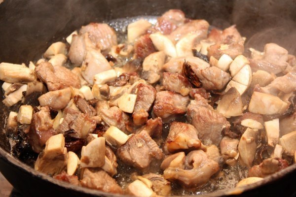 Паста с индейкой и грибами .Белые грибы сушеные 30.0 граммФарфалле 300.0 граммСоль 1.5 ч.л.Оливковое ... - 5