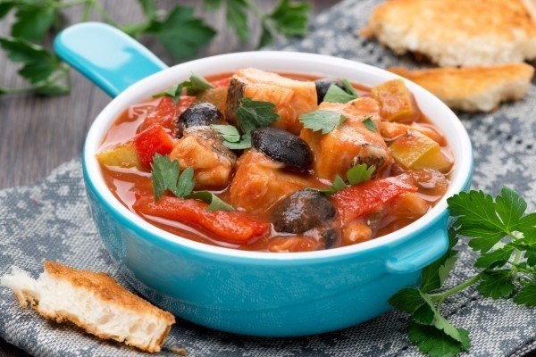 ТОП–5 идей для вкусного ужина.1. Венгерский гуляш–левешИнгредиенты:Говяжья мякоть — 500 гКрасный ... - 5