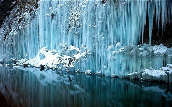 Замерзший водопад! Нереально красиво! .................. - 4