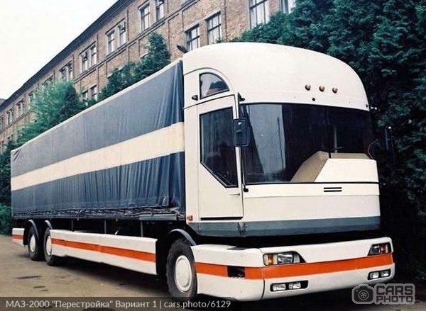 МАЗ-2000 "Перестройка" Вариант 1. Второй опытный образец МАЗ-2000, отправившийся на ...