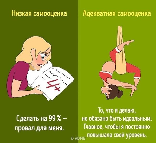 10 способов отличить низкую самооценку от адекватной - 8
