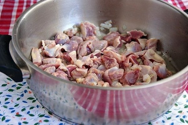 Куриные желудочки в подливке. Нам потребуется: 500-700 гр куриных желудочков 1 луковица 1 ст.л ... - 7
