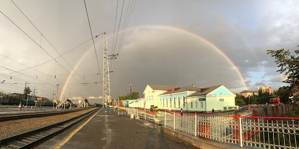 Сегодня над городом была двойная радуга. Кто тоже видел? Делитесь фотками! #фото@live_kras - 4
