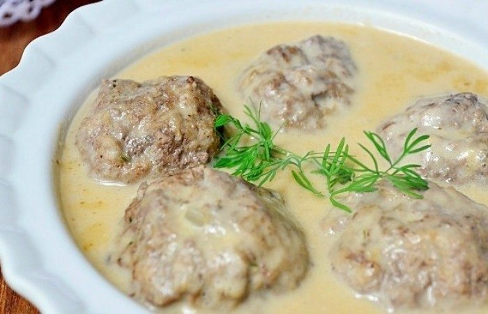Мясные тефтели в молочном соусе.на 100грамм - 121.49 ккалБ/Ж/У - ...