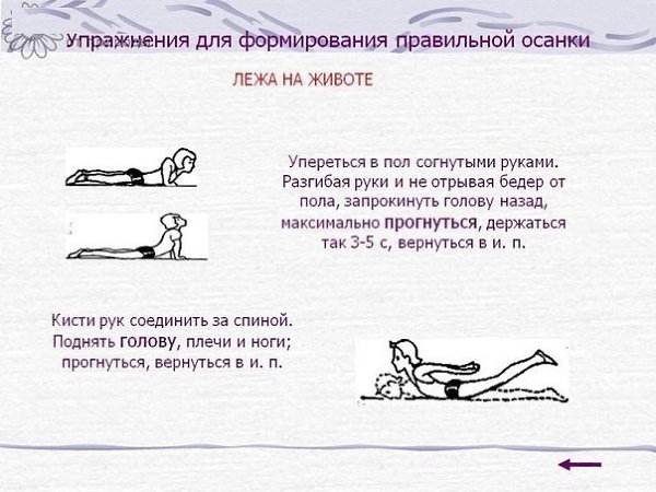 Упpaжнения от сутулости - красивая осанка у взрослых и детей. - 4