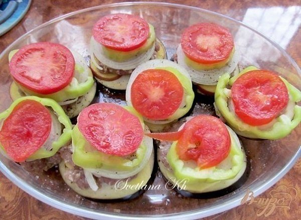 Баклажаны с мясом и овощами.Простое и вкусное блюдо, совмещает в себе мясо и ... - 5