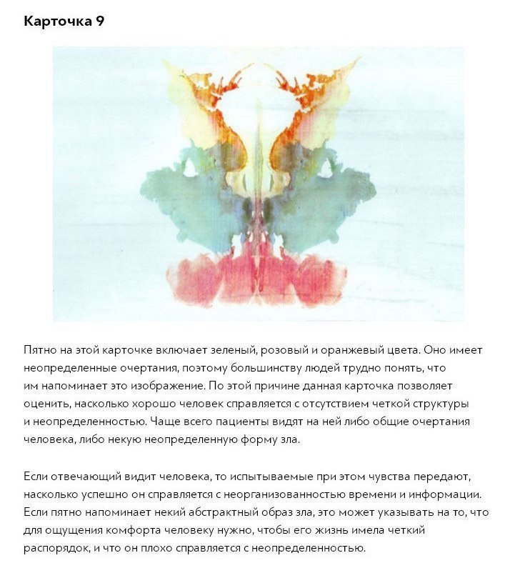 Пятно роршаха тест пройти. Пятно роршаха тест пройти