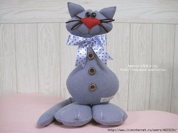 Шьем игрушку Мартовский кот из фетра - 7