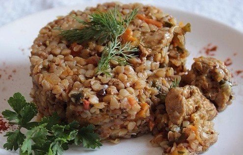 Топ-9 вкуснейших блюд с гречкой .1. Гречка-по купечески Ингредиенты: 300-400 гр. мяса 1 стакан ... - 3