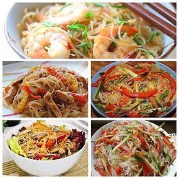 Самые вкусные рецепты с рисовой лапшой! 1. Стеклянная вермишель с креветками и соусом Итого на ...