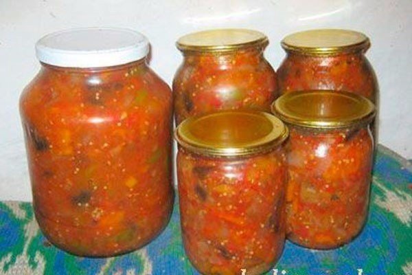 ОВОЩНОЙ САЛАТ БЕЗ УКСУСА.Ингредиенты:Баклажаны – 1 кгКабачки – 1 кгМорковь – 300 гЛук – 500 гПерец ...