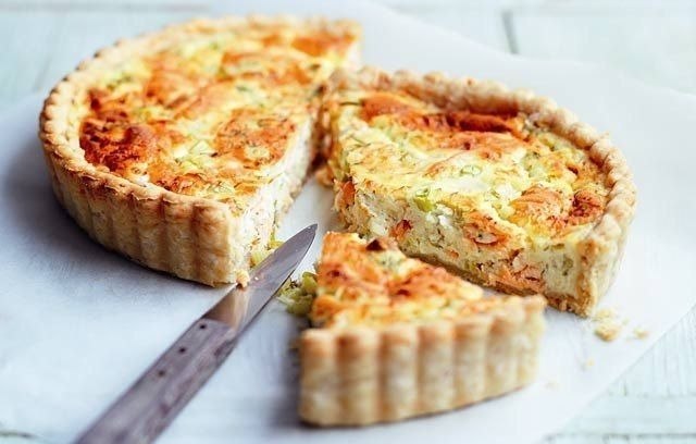 Пирог с курицей, болгарским перцем и творожной заливкой .Ингредиенты: Для теста: Мука пшеничная ц/з ...