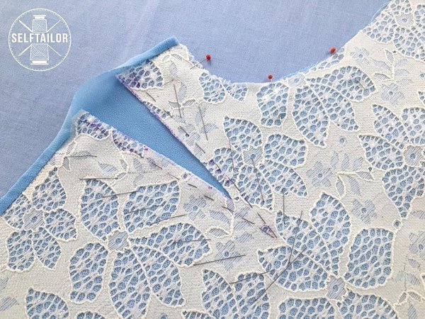 #мастер_класс@sewing_school.При обтачивании подкладкой срезов из кружевной или любой другой ... - 5
