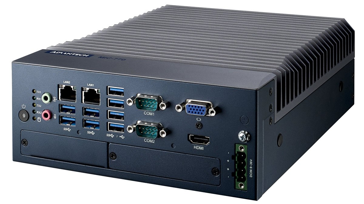 Пром компьютер. Промышленный компьютер Advantech. Mic 7700. Безвентиляторные промышленные ПК. Корпус для промышленного компьютера Advantech.