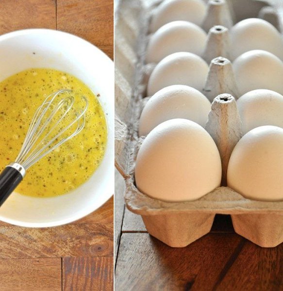 Пицца-омлет.Ингредиенты:5 яиц + водасоль и перец по вкусуброкколи и лук, мелко нарезаные (по 20 ... - 3
