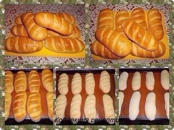 Вкусные домашние батоны — мягкие и воздушные, а корочка батона получилась тонкой и хрустящей. ...