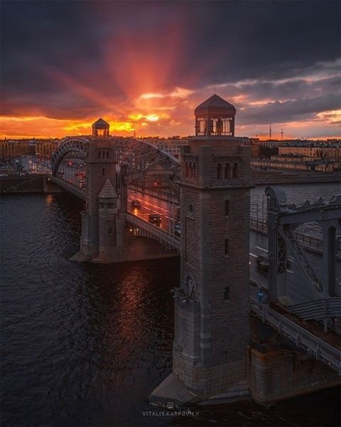 Большеохтинский (Петровский) мост.vitaliy.karpovich
