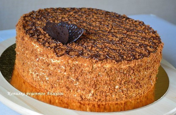 Бисквитный МЕДОВИК с очень вкусным кремом.Автор: Анжела СонИНГРЕДИЕНТЫБисквит (для формы 28 см в ...