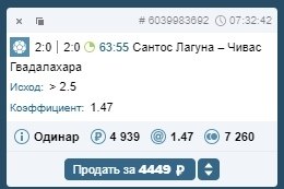 Прогноз №3950.Уверенность в ставке: 85% ФУТБОЛ.МЕКСИКА. ПРЕМЬЕР-ДИВИЗИОН Сантос Лагуна – Чивас ...