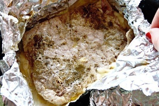 Свинина с ветчиной и сыром. Простое, однако очень вкусное блюдо, а красиво подав его к столу ни кого ... - 8