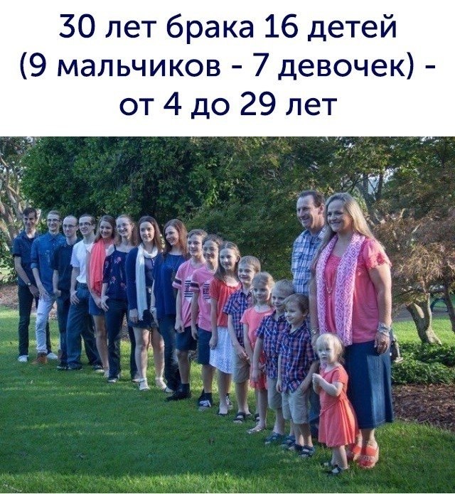 Такая огромная семья.
