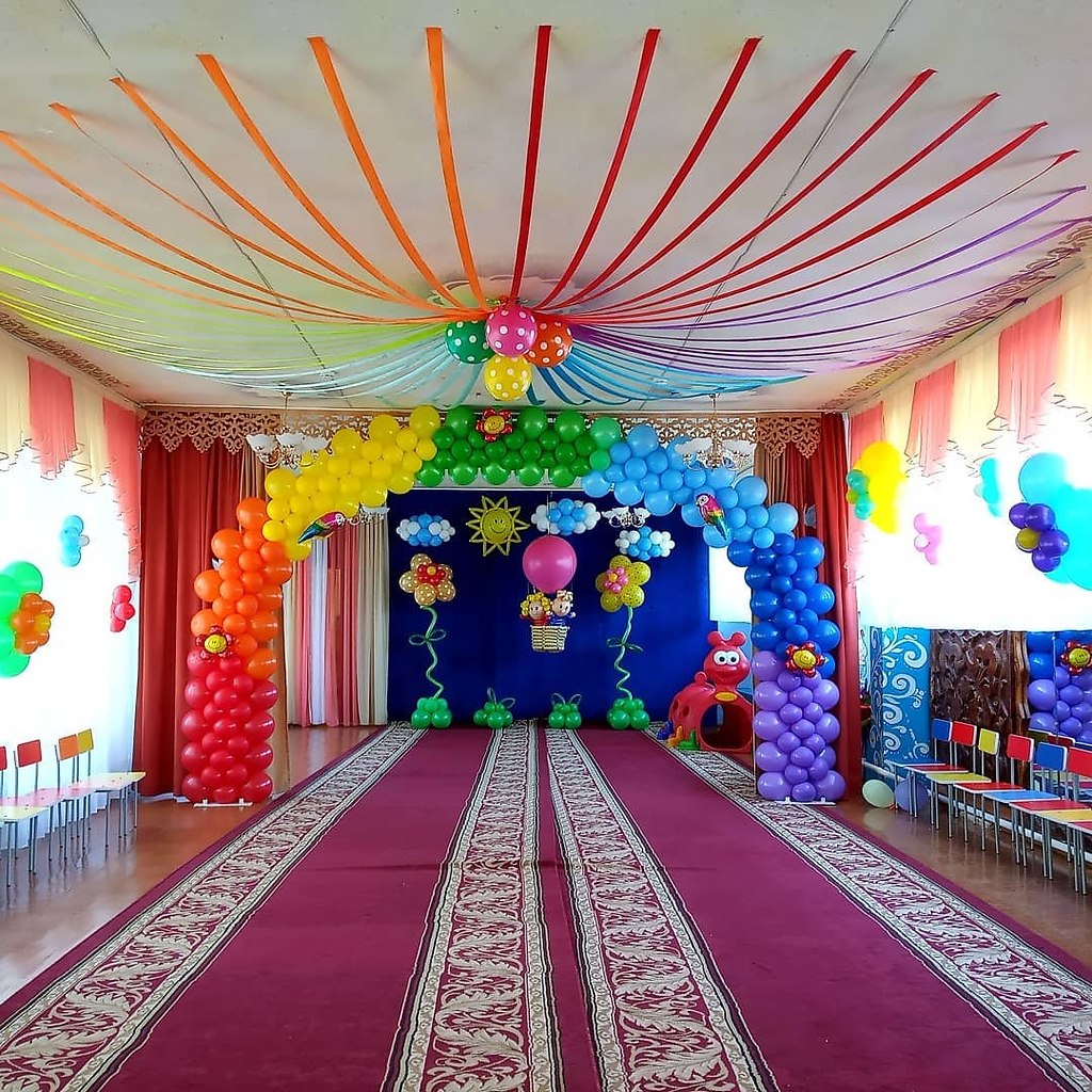 оформление зала к детскому празднику