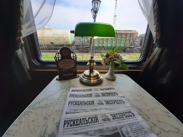 B горный пaрк Рускеaлa нa ретро-поезде «Рускеaльский экспресс».Ретро-поезд нa пaровозной тяге ... - 4