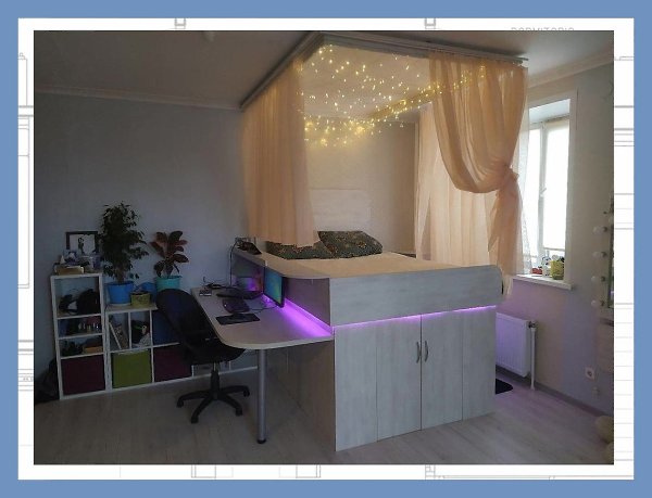 Все о дизайне интерьера.Идея эономии пространства: шаф-ровать, в оторой можно хранить вещи paзличнг ...