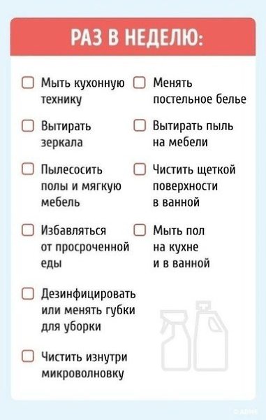 Чтобы уборка проходила легко и без напряга, нужно просто правильно распланировать: - 2