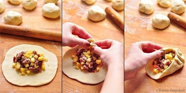 Вак балиш (маленькие пироги с мясом и картошкой). Я сегодня со своими любимыми пирогами!))) Они у ... - 2