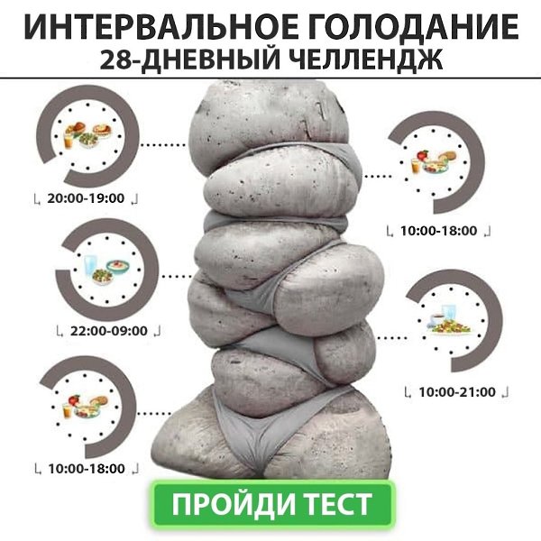 Пройди тест за 2 минуты и получи идеальный план питания и тренировок на 28 дней! Интересно? Жми ...