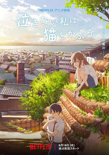 Сквозь слёзы я притворяюсь кошкой (2020).Жанр: мультфильм, мелодрама, фэнтезиОбычная японская ...