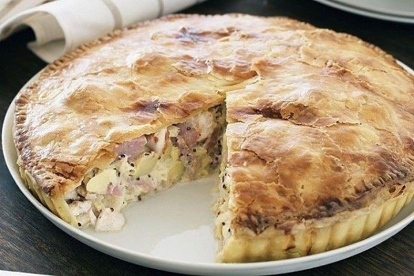 Курник.Тесто:2 яйца; 250 мл кефир1 чайная ложка соли; 0,5 сода3,5 стакана муки;250гр маргаринДля ...