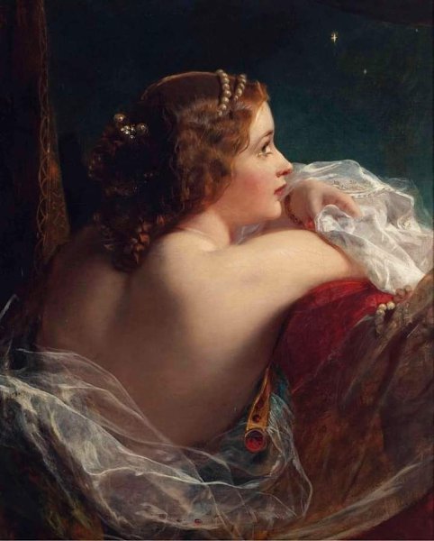 Джеймс Сент(1820-1916). Красавица в лунному свете.