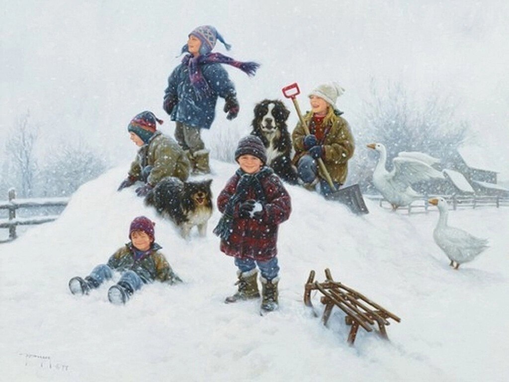 Вези меня, ледянка, в детство, Где мне ещё не больно падать, Где «Чур» от всех напастей средство, ...