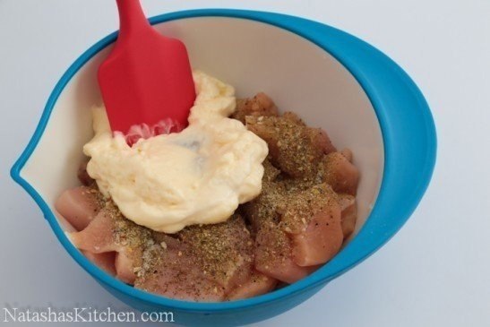 Панированные шашлычки из курицы.Ингредиенты:бамбуковые шампуры 10 шт.курица (грудка или бедрышки без ... - 3