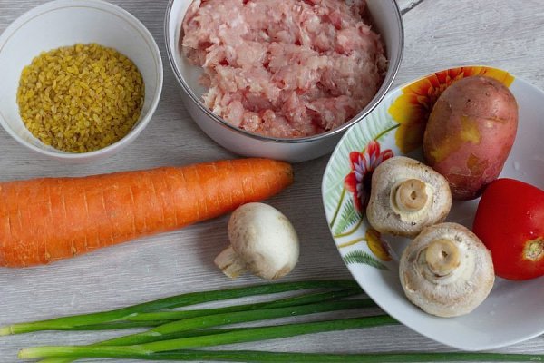 Суп с булгуром и фрикадельками.Ингредиенты:Фарш мясной — 500 гБулгур — 100 гКартофель — 4-5 ... - 2