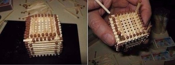 Последовательность сборки спичечного домика. - 7