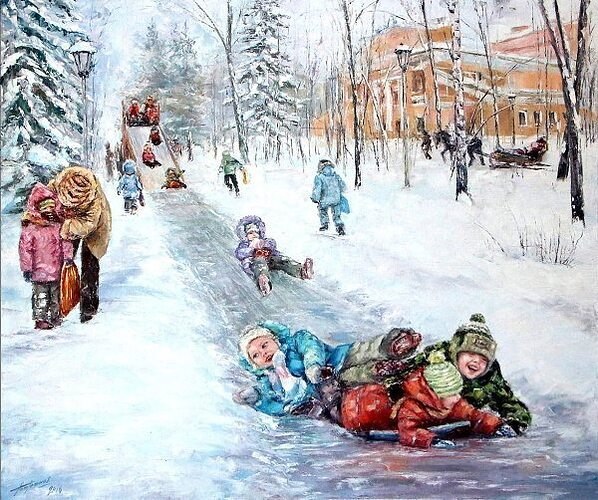 Вези меня ледянка в детство, Где мне совсем не больно падать, Где Чур от всех напастей средство, Где ...