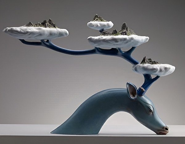 Керамическая скульптура Вана Руилиня из Пекина.#awd_art via behance.net/wangruili - 8