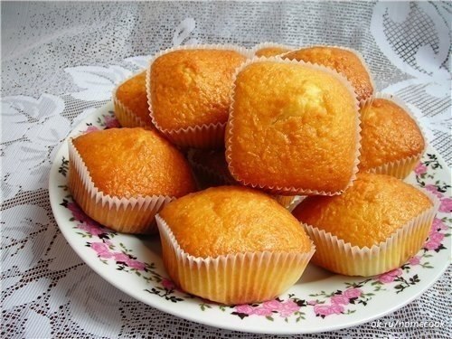 Простые и вкусные кексы со сгущенкой .Ингредиенты:Яйца куриные — 2 шт.Сахар — 1 стаканСметана — 140 ...